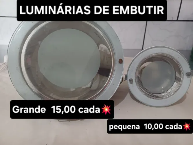 LUMINÁRIAS DE EMBUTIR