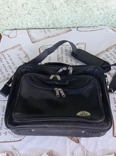 Bolsa masculina de couro legítimo 