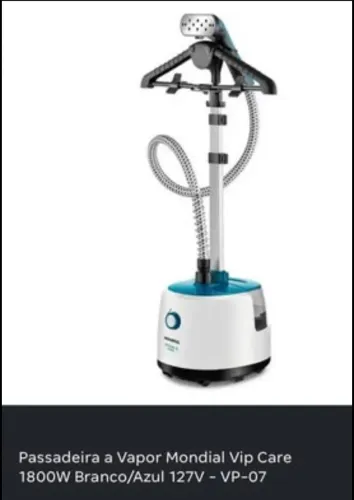 Vendo Passadeira a vapor usado somente uma vez