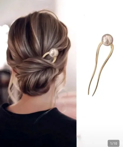 Grampo de cabelo estiloso e elegante 