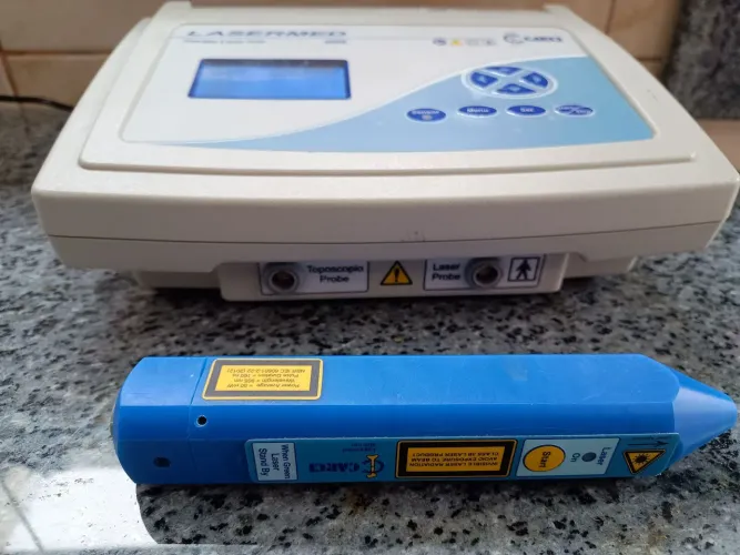 Vendo Lasermed Aparelho Para Terapia Carci com Caneta, funcionando.