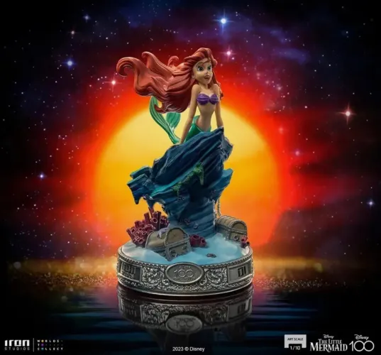 Iron Studios Disney Pequena Sereia Edição 100 Anos peça Nº 97/100