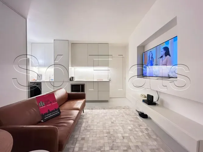 Apartamento Mobiliado no Itaim Bibi 48m² com Vaga no Golden Tower Cidade Jardim