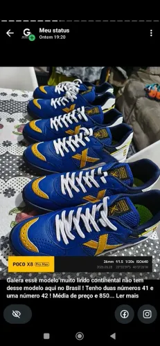 Tênis futsal Munich continental 945 zero número 41 e 42 no Itaim Paulista ou Ferraz em SP