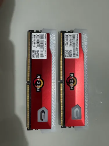 Memória DDR4 Geil Orion, Edição AMD, (2x8GB) 3200MHz RGB, Vermelha