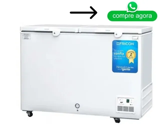 Freezer Horizontal 2 Tampas 411L Fricon