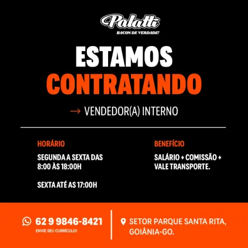 Contrata-se Vendedor(a) com experiência