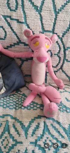 Pantera Cor de Rosa de pelúcia
