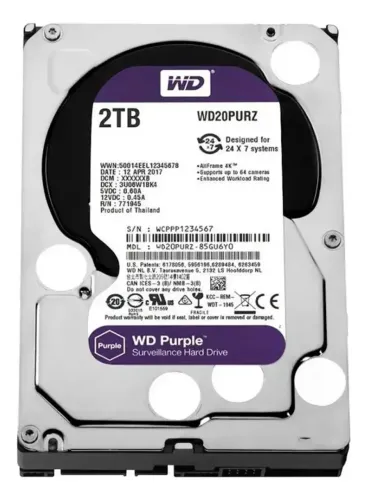 HD WD Purple 2TB - Excelente Estado | Ideal para PC, DVR e Armazenamento
