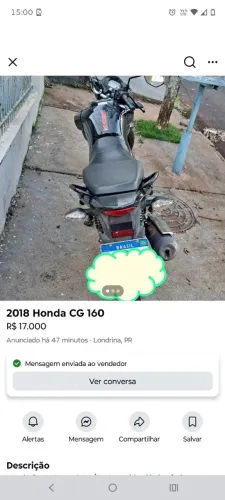 Vende se _moto 160