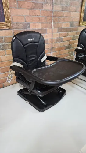 Cadeira De Refeição INFANTI Toast Portatil Preto, Cadeirinha Papa