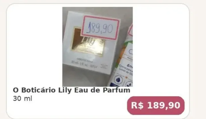 Perfume oBoticário