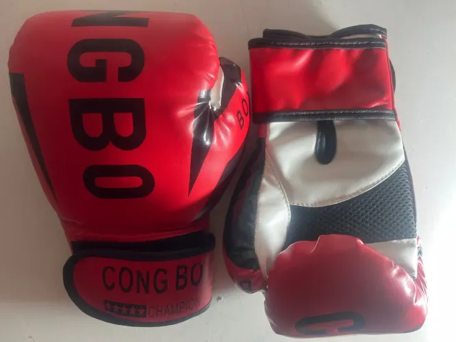 LUVA DE BOXE VERMELHA-6oz