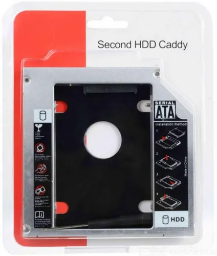 Caddy De 9.5 Universal Para Hd Ou Ssd 2.5 Sata