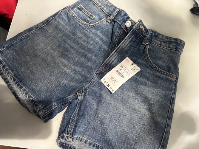 SHORT JEANS ZARA NOVO COM ETIQUETA