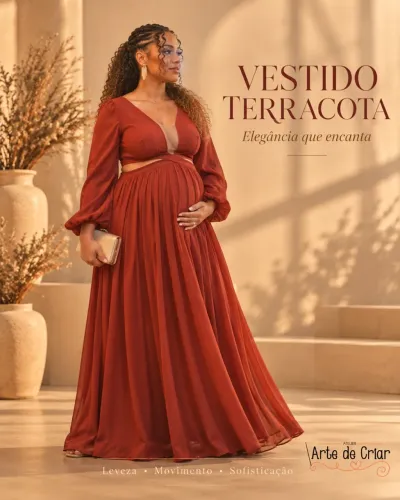 Vestido madrinha para gestante 