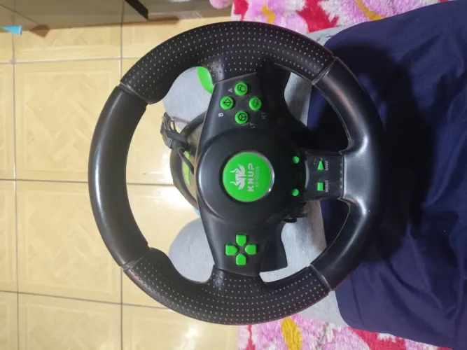 Volante Gamer com Vibração Knup KP-5815A