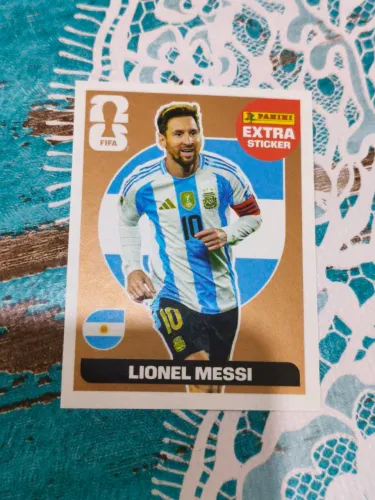 Figurinha Lionel Messi Extra Stocker.