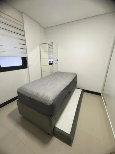 Cama Box Solteiro com Baú + Cama Auxiliar e Colchão