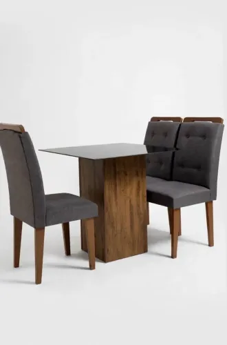Vendo mesa com 4 cadeiras