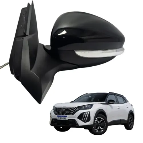 Retrovisor Peugeot 2008 Allure Retrátil 2025 2026 Esquerdo (Usado)