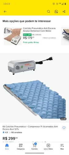 Vendo colchão pneumático
