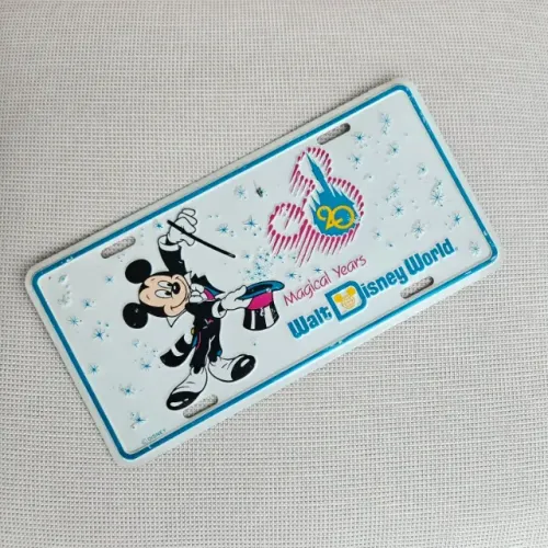 Placa de coleção Walt Disney World 20 Magical Years Mickey 1991