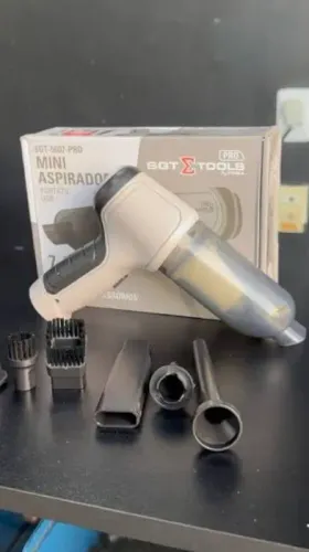Mini Aspirador Portátil Automotivo SGT Tools + Acessórios | Novo na Caixa