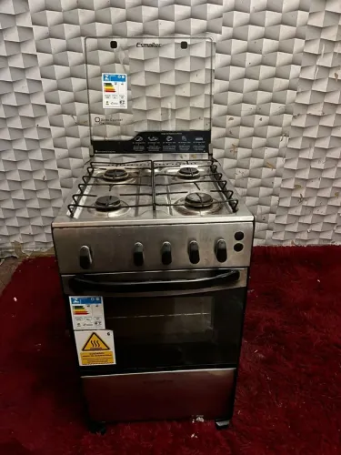 Fogão Esmaltec inox 4 bocas