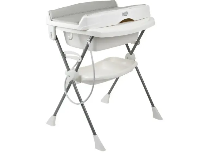 Banheira de Bebê Burigotto Splash+ com Suporte e Trocador Granito