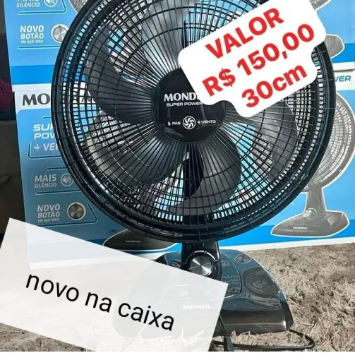 Ventilador Mundial 30cm NOVO na Caixa 