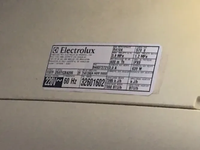 Ar condicionado Electrolux 7000btus 220v
