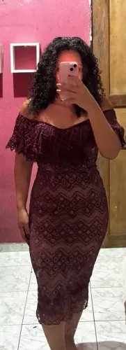 Vestido rendado