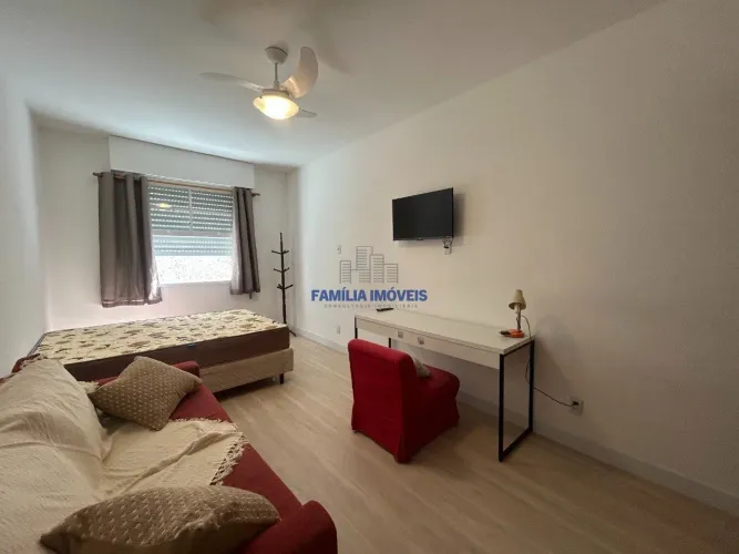 Apartamento mobiliado para alugar 1 quarto Boqueirão Santos SP