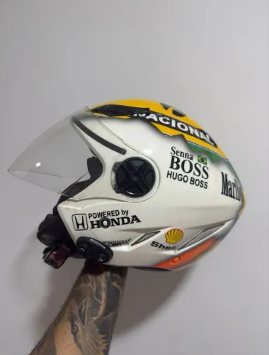 capacete agv blade personalizado ayrton senna