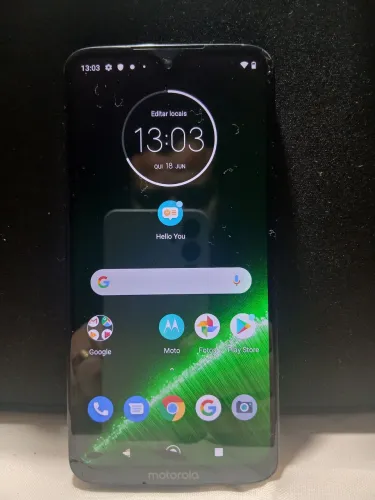 Moto g7 Plus funcionando 