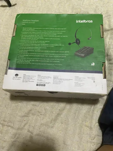 Telefone headset  marca intelbras novo 