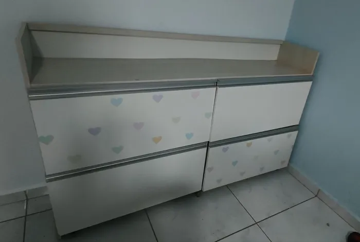 Gaveteiro planejado para quarto infantil 