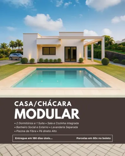 UMA CHÁCARA NOVA, PLANEJADA E CONSTRUÍDA PARA VOCÊ