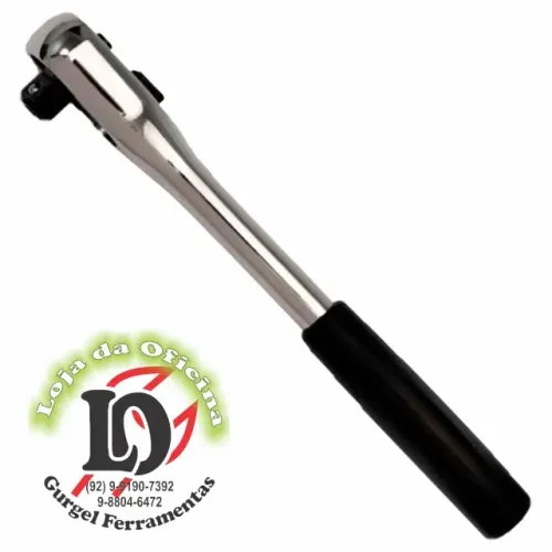 Catraca reversivel 3/8 com cabo emborachado 60 dentes - SATA