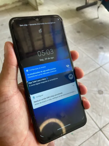 Celular Moto G9 play 64 gigas 4 de ram funcionando tudo perfeitamente 