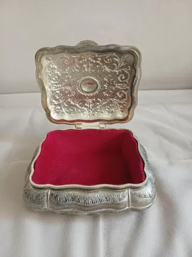 Porta joias metal anos 70