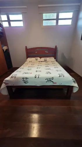 Cama Casal Madeira Maciça Madras + Colchao