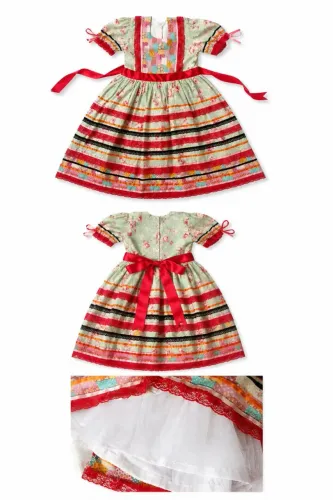 Vestido festa Junina, dançar quadrilha "lindo"