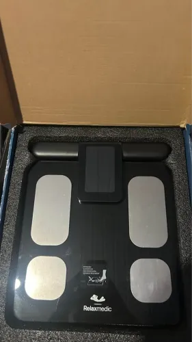 Balança de bioimpedância bodyscan vision preta