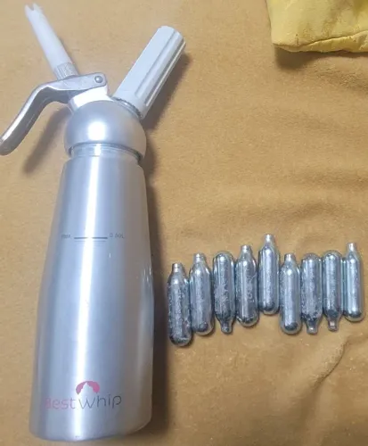 Garrafa Sifão Aço Inox de 500ml para Chantilly e Moscou Mule