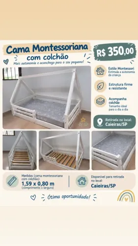 Mini cama montessoriana