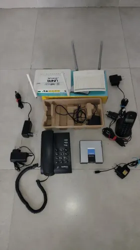 Lote de produtos de informática, rede e conectividade. 