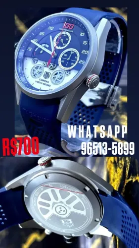 Relógio TAG HEUER MIKRO PENDULUM FUNCIONAL PULSEIRA AZUL