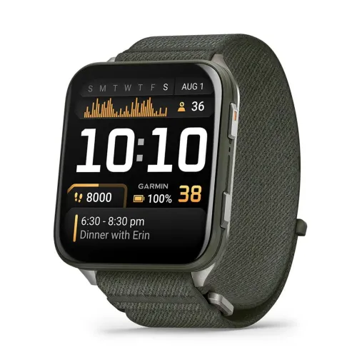 Garmin Venu X1 Oliva Original GPS AMOLED 2" Safira Titanium